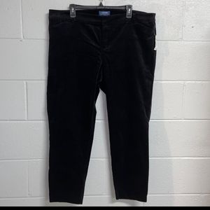 NWT Old Navy Pixie Velvet Black Slacks